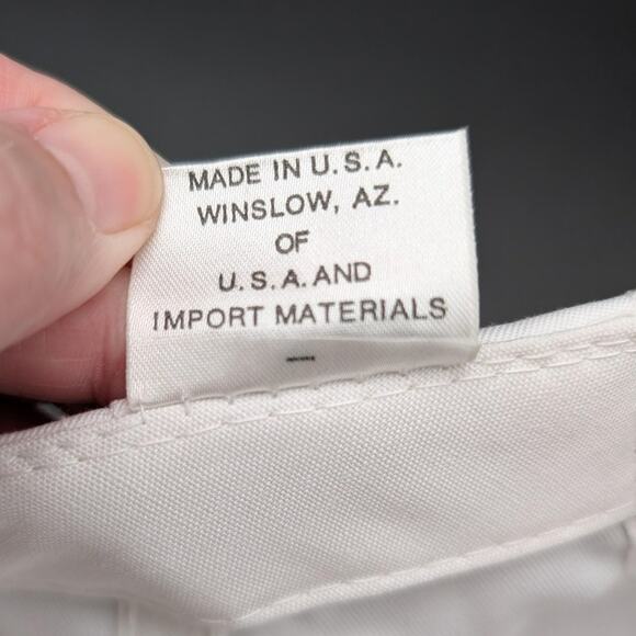 Vintage Oldsmobile Hat Cap Strap Back White Made USA Rope Advertising Mens 80s - Picture 9 of 10